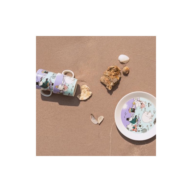 Moomin Arabia Beach Day 2025 Summer Plate, Plate, Purple, 7.5