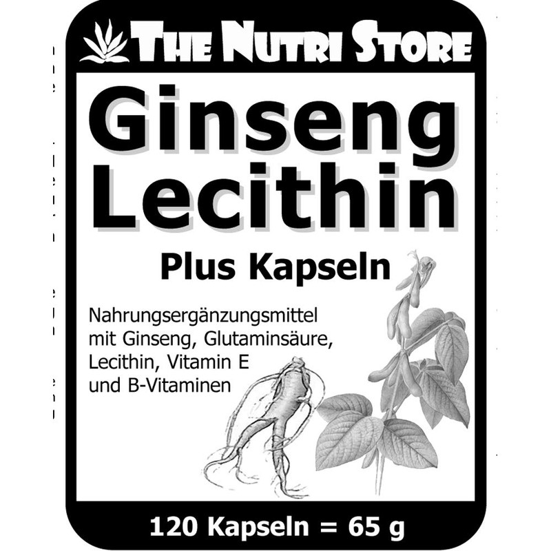 Ginseng Lecithin plus Kapseln 120 Stk. - Nahrungsergänzungsmittel mit Ginseng,