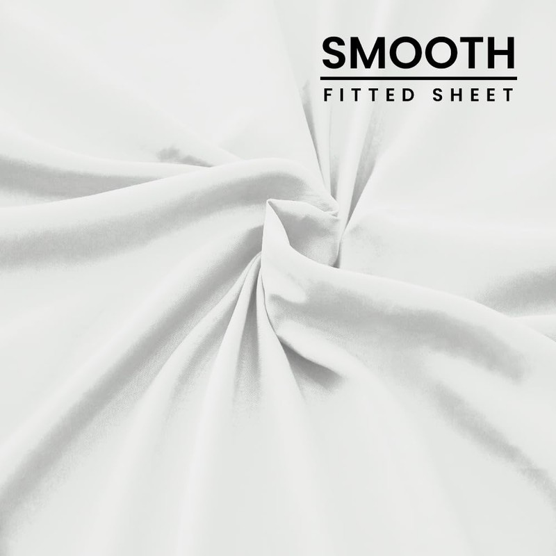 West Midlands Homeware Double Fitted Sheet Soft Brushed Microfibre Fabric