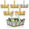 com-four® 6 x Easter Baskets with Motif - Cardboard Baskets