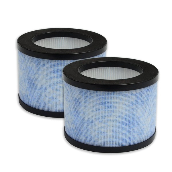 PUREBURG Replacement True HEPA Filter Compatible with ToLife TZ-K1, Intelabe EP1080, AROEVE MK01 MK06,Kloudi DH-JH01, POMORON MJ001H Air Purifiers,H13 3-Stage Filtration Air Clean Dust VOCs 2-Pack