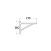 Velano - 2 x WDW KIEFE Console, Shelf Bracket, 280
