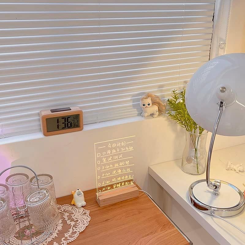 2 in 1 Transparent Whiteboard Night Light Message Board Acrylic