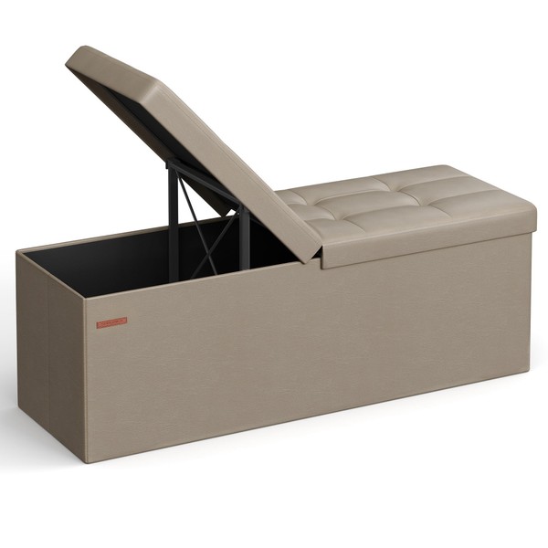 SONGMICS MAZIE Collection - 43 Inches Storage Ottoman Bench with