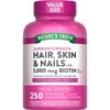 Hair, Skin & Nails Vitamins – 5000mcg, 250 Softgels for