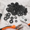 MisFun Pack of 120 Rubber Washers, Rubber Flat Washers Set,