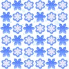 Snowflake Mochi Squishy Fidget Toys Christmas Snowflake Toys Winter Squishy Fidget Toy Winter Kawaii Stress Relief Toys Xmas Stockings Decorations Christmas Party Favors Goody Bags Filler (100)