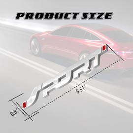 Mearo Sport Edition Emblem, Car Exterior Emblems Badge, 3D Sport Edition Car Decals for Auto Fender Bumper Decoration, Car Stickers Universal Automotive Exterior Accessories Fits for All Vehicle