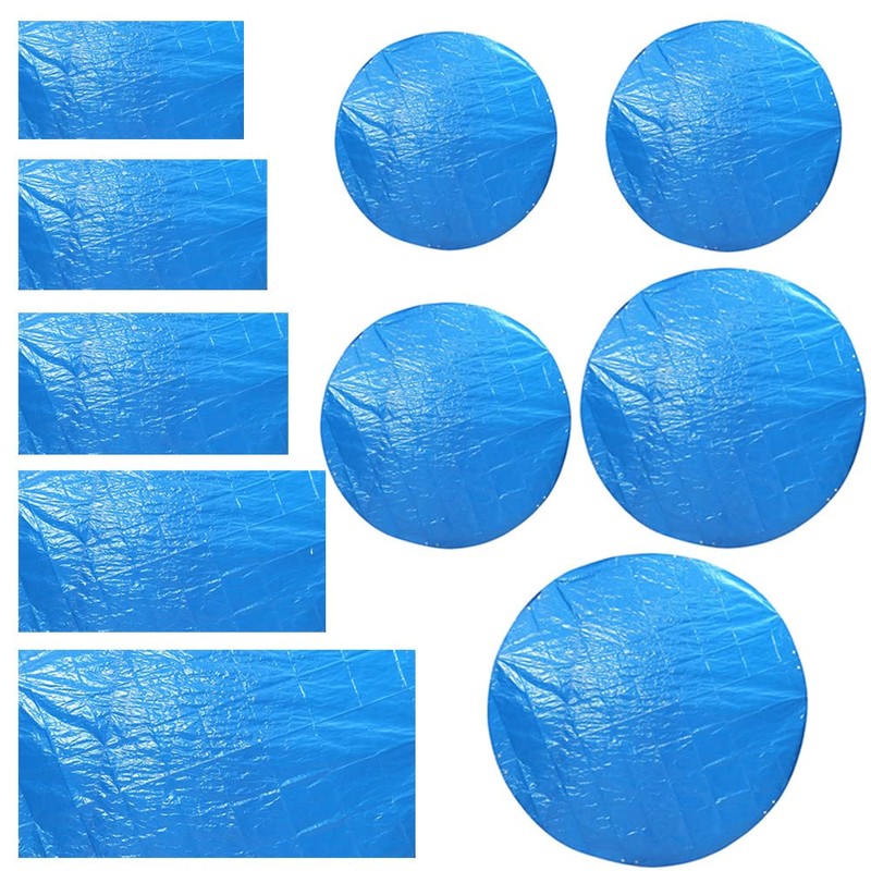 Paddling Pool Cover, 221x150CM Solar Pool Cover, Ground Swimming Pool