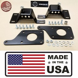 StreetRays [Originals] [SR] 79-04 Mustang LS1 5.3L 6.0L Engine Swap Adapter Plates w/ 4.6L Solid Mounts