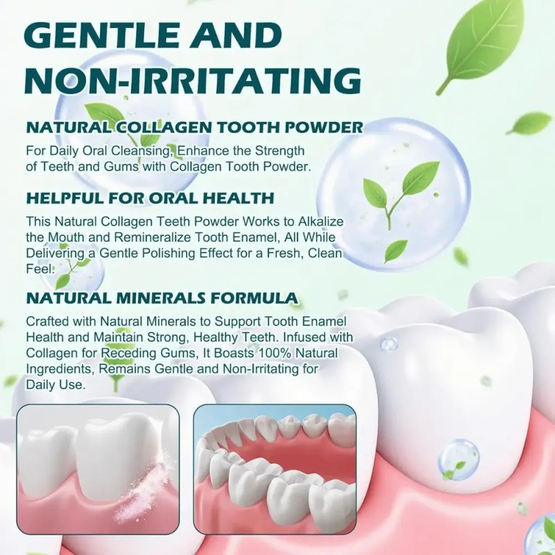 1 Pieza Polvo Blanqueador Dental Colla Gum