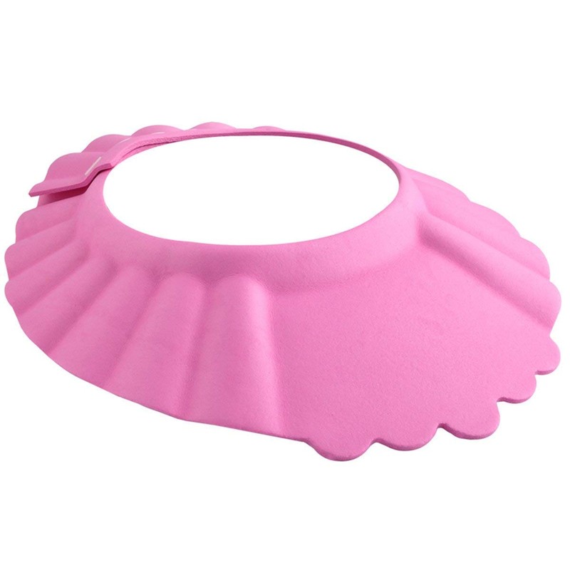ISO TRADE Duschhaube Kinder Badekappe Verstellbar 13-15cm Ohr- und Augenschutz