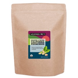 Wilderness Poets, Organic California Pistachios - Roasted with Sea Salt, In Shell (80 Ounce - 5 Pound)