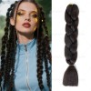 2 Pzs Extensiones De Trenzas Africanas Kanekalon Color 1#-Negro
