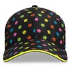 Headsweats Podium Baseball Cap Hat, Black/Neon Pickleball, One Size