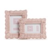 Two's Company Pink Wicker Weave, Set of 2, Photo Frame