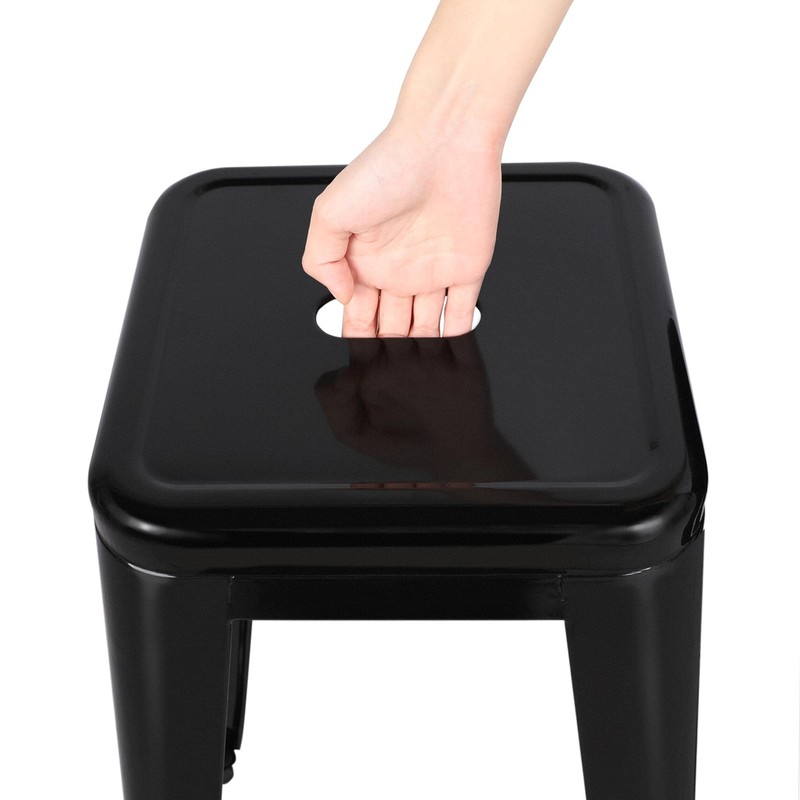 Yaheetech 30'' Metal Bar Stools 4PCS Bar Height Barstools Stackable