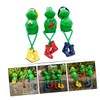 LABRIMP Resin Frog-Shaped Ornaments 3 Pack Decorative Craft Living Space