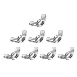 TERF® 8 Pcs Butterfly Wing Nut M12 Zinc Plated Steel Butterfly Wing Nuts M12 (12mm) Fastening Parts Hand Twist Tighten Wingnut For Multi Purpose Use