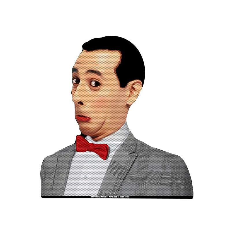 Pee Wee Ride-A-Long 12" Laminated Perforated See Thru Window Decal