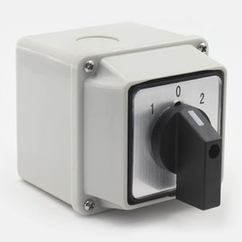 Closed Toggle Switch, 20 A, 3 Positions, 12 Terminals, 380 V Rated Voltage, Universal Rotary Cam, 690 V Insulation Voltage