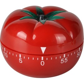 Nine-Rong Kitchen Cooking Timer Tomato Cartoon Mechanical Countdown Hour Meter for Cooking Homework Baking Learning Bodybuilding Yoga