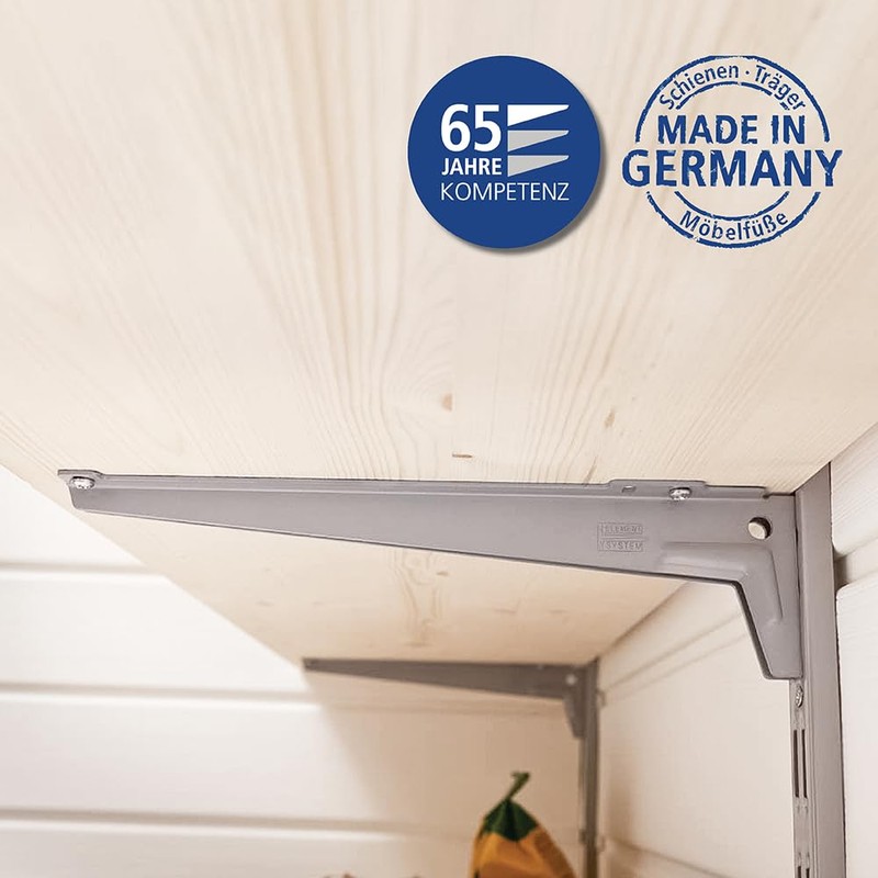 Element System 18133-00052 Angled Shelf Brackets, 1 Row, Pack of