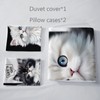 AILONEN Cat Duvet Cover Set Queen Size, Black and White