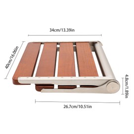 Foldable Shower Seat Wall Mounted,Foldable Shower Bench,Elderly Shower Chair Wall Mount Shower Chair for Bathroom,441 Lbs Capacity