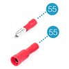 Cable lugs x 110 - red round plug x55 /