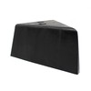 JSP Manufacturing 3" Triangle Plastic Furniture Black Corner Legs -
