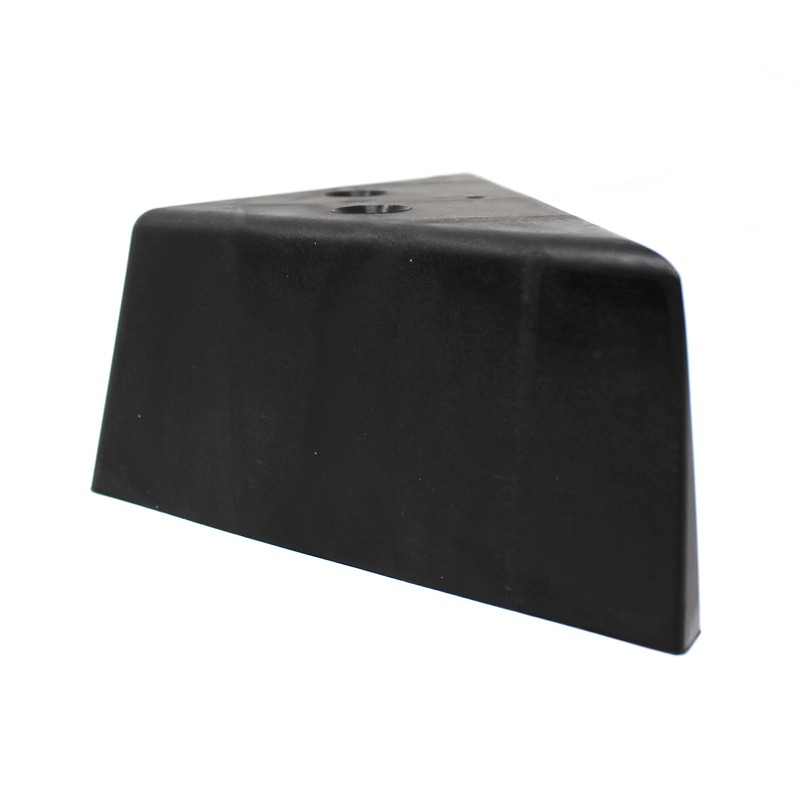 JSP Manufacturing 3" Triangle Plastic Furniture Black Corner Legs -