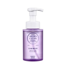 Happy Bath Micro Clean Deep Bubble Cleansing Foam 300ml Hypoallergenic Vegan / 해피바스 마이크로 클린 딥 버블 클렌징폼 300ml 저자극 비건