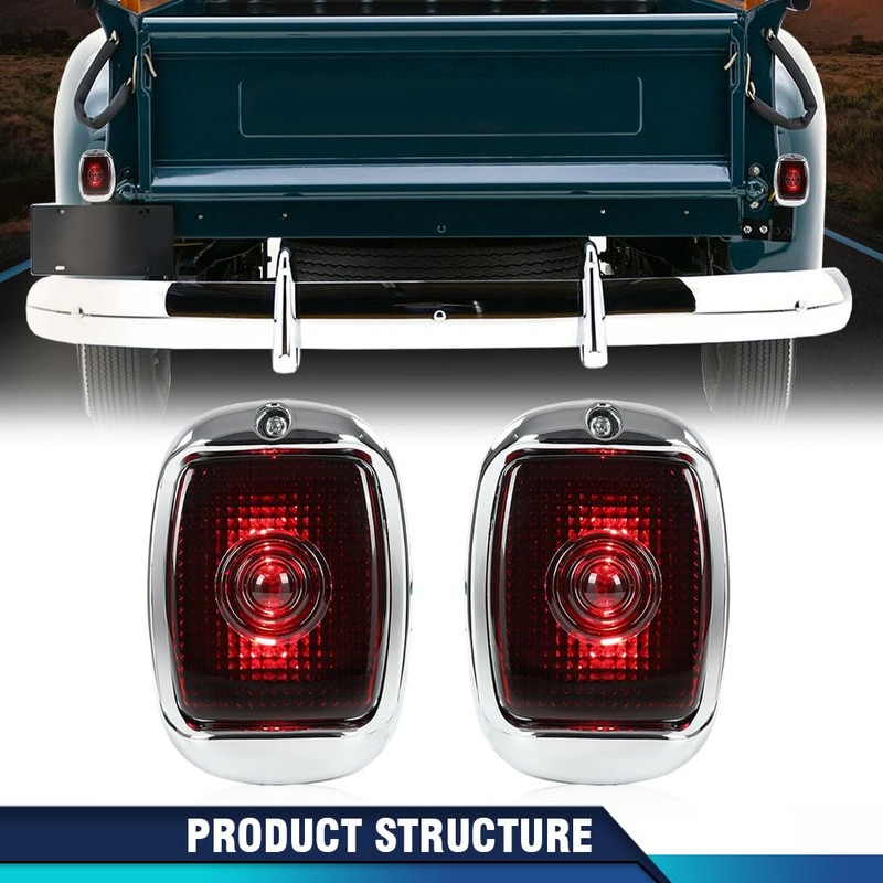 PIT66 Tail Lights Red Rear Light Lamp Assembly Right Left