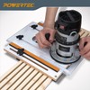 POWERTEC 71399 Router Fluting Jig, Router Jig for Precise Flutes,