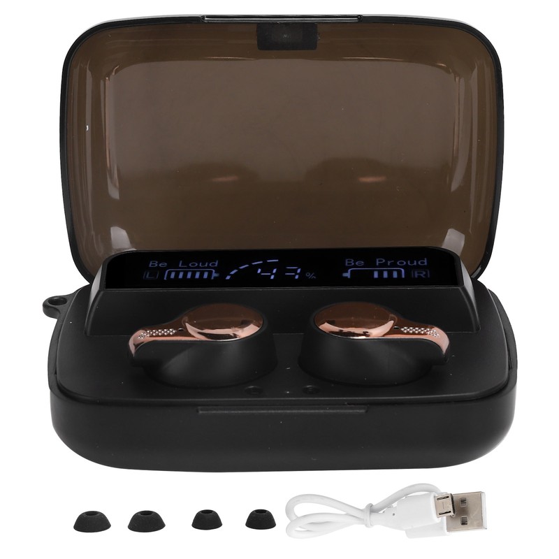 Wireless Bluetooth Headset Dual Ear Mini Touch Sports Earphones with