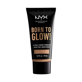 NYX PROFESSIONAL MAKEUP Born To Glow Naturally Radiant Foundation, Medium Coverage - Tan