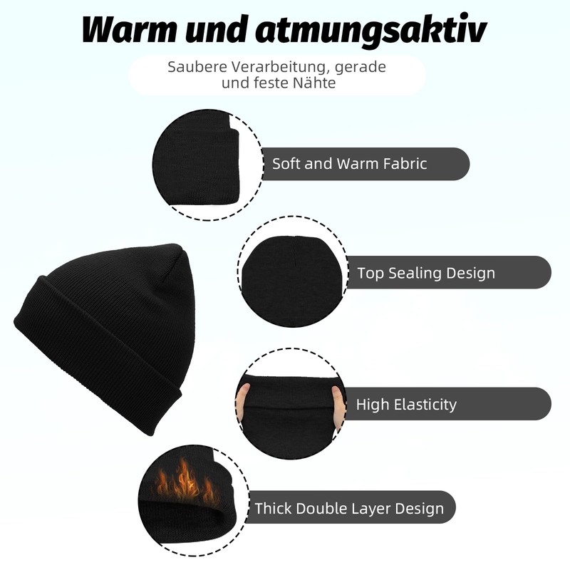 Durio Winter Beanie Hat Winter Hat Men Women Unisex Knitted