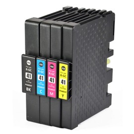Bergsan 4 Printer Cartridges Compatible with Ricoh Aficio GC-41 GC 41 XL for Ricoh Aficio SG2100N SG3100SNW SGK3100DN SG3110DN SG3110DNW SG3110SFNW SG3120BSFNW SG3120BSF SG7100DN