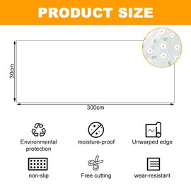 GmeDhc Drawer Mat, EVA Non Slip Non Stick Waterproof Sink Bottom Mat for Shelves Cabinets Drawers Refrigerators Home Office 30cm x 300cm