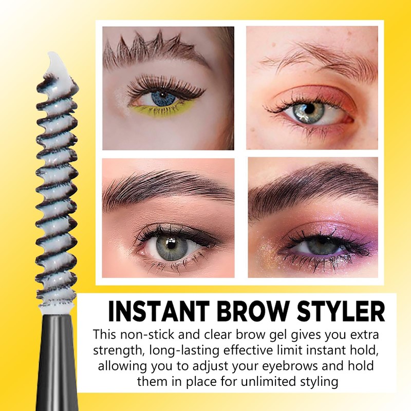 Long-lasting Eyebrow Styling Glue - 2-in-1 Gel for Defined Brows