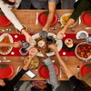 50 Pcs Disposable Tomato Shaped Paper Plates Party Decor, 8
