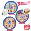 CRAZE My Learning Clock Dino - Wooden Learning Clock for