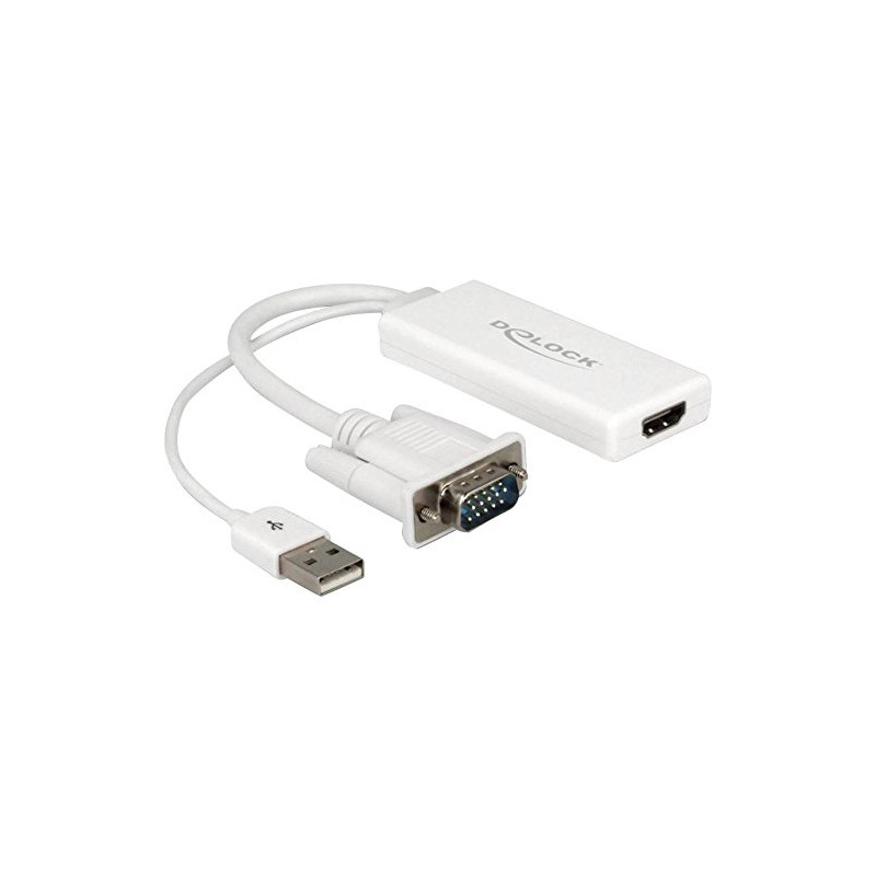 Delock VGA zu HDMI Adapter mit Audio 62460