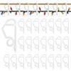 Pilikoll 200 Pcs Gutter Hooks for Outdoor Christmas Lights Plastic
