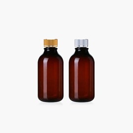 ARB520 Brown 520ml Single Metal Cap Plastic PET Bottle / ARB520갈색 520ml 낱개 금속캡 플라스틱 페트병