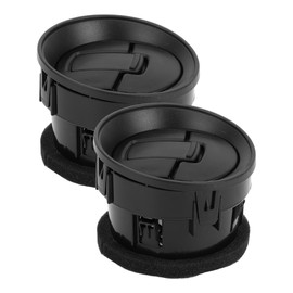 VekAuto 2 Stück Mittelkonsole A/C Auslass kompatibel für Ford F150 LOBO 2009-2014, strapazierfähiges ABS Schwarzes Lüftungsgitter Panel