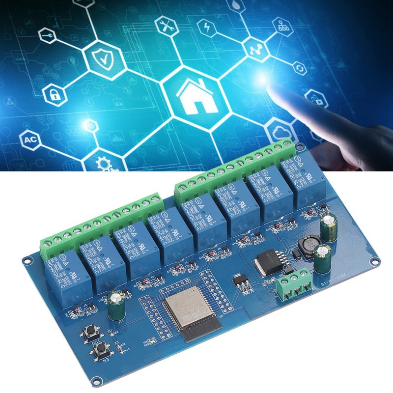 DC5-30V 8 Channel Relay Module Programmable ESP32 BLE Development Board