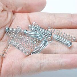 Zkenyao-Spring Ball Point Pen Spring Small Compression Spring,0.4mm Wire Diameter*4 .5mm Out Diameter*18mm Length, 500PCS, More Durable (Length : 0.4x4.5x18mm)
