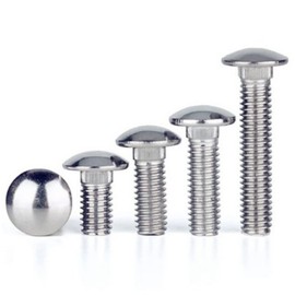MultiScrew M10 (10mm) Carriage Bolt Cup Square Coach Bolt A2 Stainless Steel (Fully Threaded) Dome Mushroom Head DIN 603 Corrosion Resistant (5, M10 x 50mm)